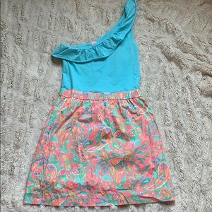 One shoulder Lilly Pulitzer dress!